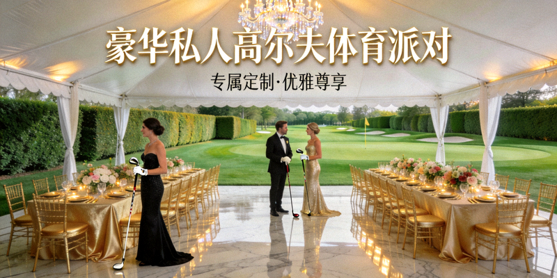 豪华私人高尔夫体育派对策划案例优雅场景